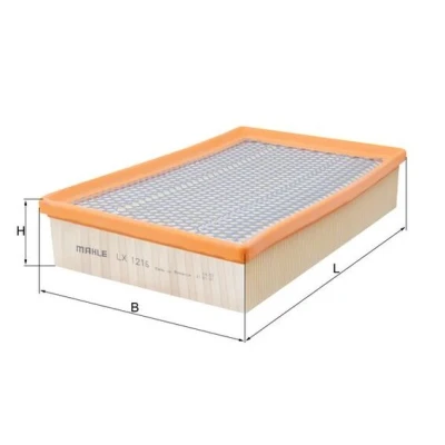 Obrázek Mahle Knecht LX 1216 vzduchový filtr