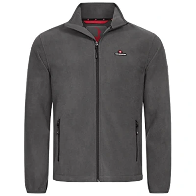 Obrázek Höhenhorn Pánská fleecová bunda Badus Mikrofleece Full Zip Troyer Outdoor Wander Trekking, Šedá