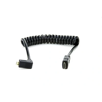 Obrázek Atomos Atom CAB006 právo úhel HDMI Spirálový Kabel (Micro na Mini HDMI)