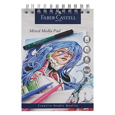 Obrázek Faber Castell Creative Studio Mischtechnik Pad, A5 250 g/m² Pad s 30 listy