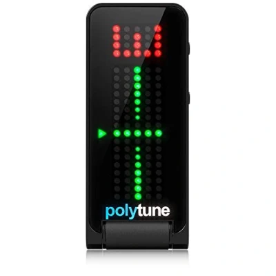 Obrázek TC Electronic POLYTUNE CLIP připínací tuner s polyfonními, stroboskopovými a chromatickými režimy 108 LED Matrix Display pro ultimativní hlasový výkon