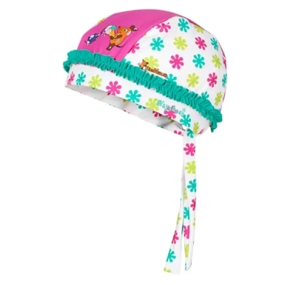 Obrázek Playshoes Unisex dětská UV ochrana, šátek na hlavu, koupací čepice pokrývka hlavy, Myš květiny