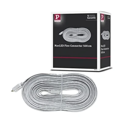 Obrázek Paulmann 70574 MaxLED spojovací kabel pro LED pásek 5 m prodlužovací Stripe příslušenství přemostění bílý vyrovnání nerovností 5pólový