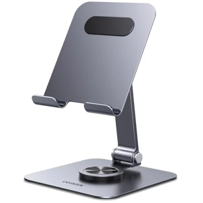 Obrázek UGREEN stojan na tablet otočný o 360, držák stůl nastavitelný, iPad železo kompatibilní s 10th 10. 9 Pro/Air 13 11 12. Mini 7 Galaxy iPhone 16 Všechny přístroje 4 palců