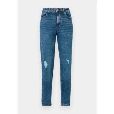 Obrázek Pieces Pckesia MOM Destroy Džíny Relaxed Fit, Ženy, Velikost: XS, Medium blue denim