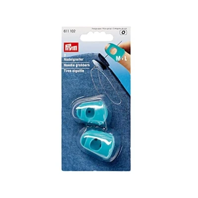 Obrázek Prym 611102 držák na nehty, silikon, tyrkysový, velikost M a L, 2 kusy