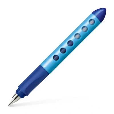 Obrázek FABER CASTELL 149849 školní plnicí pero Scribolino, pro leváky, L, modré, 1 kus