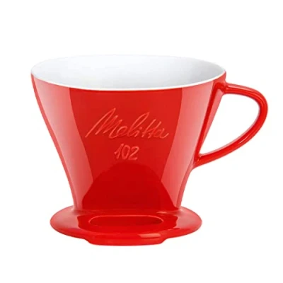 Obrázek Melitta 218974 filtr porcelánový kávový velikost 102 červený, 1x2