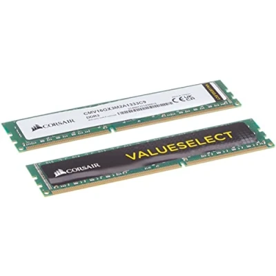 Obrázek Corsair CMV16GX3M2A1333C9 Value Select 16GB (2x8GB) DDR3 1333 Mhz CL9 Standard Desktop Memory