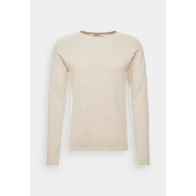 Obrázek Jack &amp; Jones Jjehill CREW NECK NOOS Svetr, Muži, Velikost: Large, Oatmeal melange