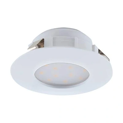 Obrázek EGLO LED vestavný zářič Pineda, bodové světlo z plastu, vestavné svítidlo v bílé, ploché svítidlo, Ø 7,8 cm
