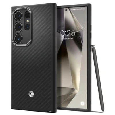 Obrázek Spigen Pouzdro Enzo Aramid kompatibilní se Samsung Galaxy S24 Ultra černé