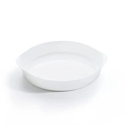 Obrázek Luminarc 06975 Tarteform Smart Cuisine 28 cm runde Backform Backblech Obstkuchenform Backoffen Hartglas Mikrowellen Spülmaschinenfest weiß stapelbar modern
