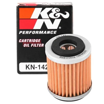 Obrázek K&amp;N Olejový filtr Powersports kartuše 38 x 47 mm kompatibilní s Yamaha, TM (KN 142) červený