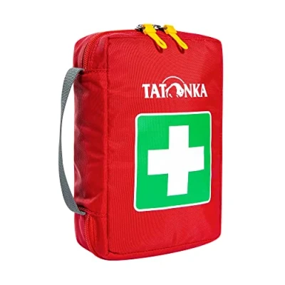 Obrázek Tatonka First Aid s taška na první pomoc (bez obsahu) dělenou hlavní přihrádkou a poutkem opasek pro vlastní naplnění rozměry: 18 x 12,5 5,5 cm (červená)