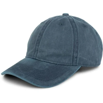 Obrázek styleBREAKER Unisex 6panelová vintage čepice jednobarevná v sepraném vzhledu, baseballová čepice, kovová přezka nastavitelná 04023054, rez