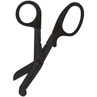 Obrázek NCD Medical/Prestige Medical Fluoridově povrstvené obvazové nůžky, 14 cm, černé