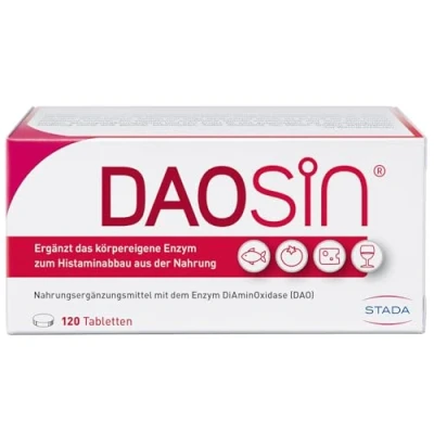 Obrázek DAOSiN doplněk stravy s enzymem DAO podporuje odbourávání histaminu 120 tablet odolných žaludečním šťávám diaminooxidázy