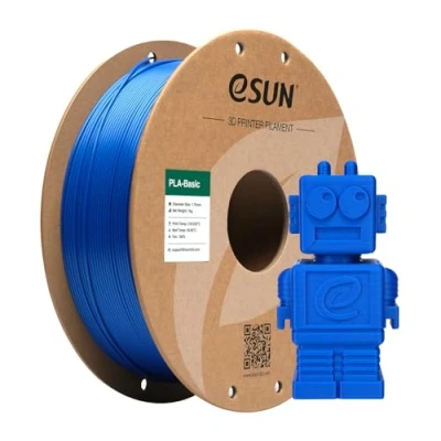 Obrázek eSUN PLA Filament 1,75 mm, Basic vlákno pro 3D tiskárny Přesnost rozměrů +/ 0,03 cívka 1 kg (2,2 LBS) Super Speedy struna tiskárny, modrá