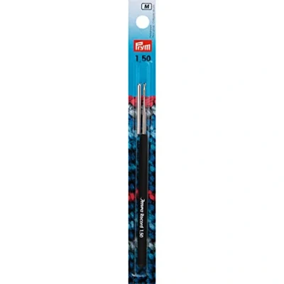 Obrázek Prym háčkovací jehlice Record Soft Rukojeť 1,50 mm stříbrná příze, ocel, 1,5