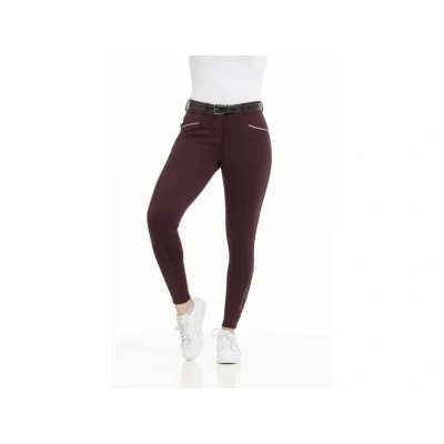 Obrázek Dámské jezdecké rajtky EQUITHEME Originals Claudine full grip burgundy (34)