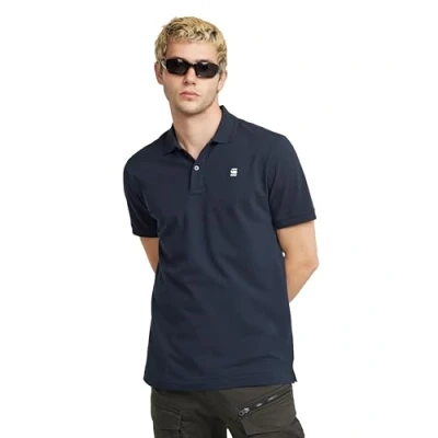 Obrázek G STAR Pánské Dunda Slim Polo Ss Polos, Modrá (Sartho Blue D11595 5864 6067)