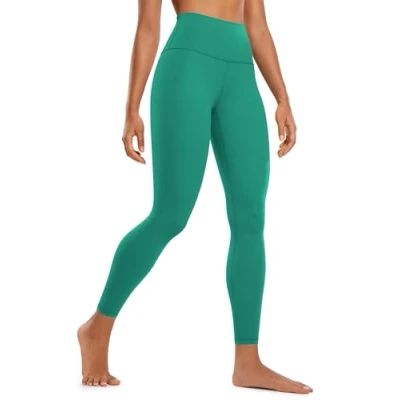 Obrázek CRZ YOGA Butterluxe dámské sportovní legíny s vysokým pasem neprůhledné na jógu kalhoty Workout Gym 64 cm/71 cm, Cascadia zelená, 38