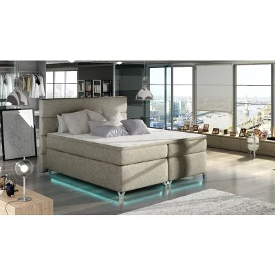 Obrázek Boxspring Amadeo 160x200 s LED podsvícením Materiál / Dekor: Dora 22