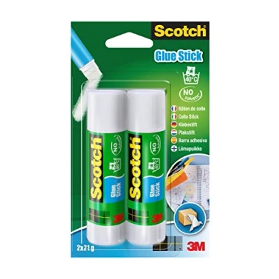 Obrázek Lepicí tyčinka bez rozpouštědel Scotch 6221SF5, 21 g, 5 ks, bílá