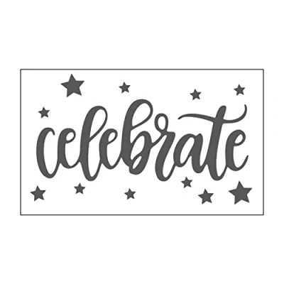 Obrázek Vaessen Creative Mini Prägeschablone Embossing Folder 7, 6 x 12, 7 cm, Celebrate, Muster zum Prägen, Stanzen und gestalten von DIY Scrapbook, Fotoalbum, Briefumschläge Karten