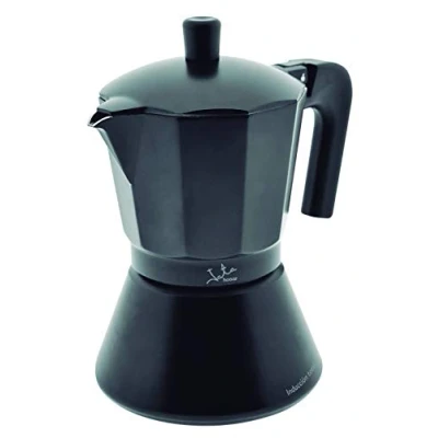 Obrázek Jata Hogar CFI12 Kaffeemaschine Italienisch Full Induction, Aluminium, Schwarz, 18,40 x 14,5 24,5 cm