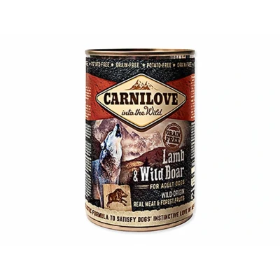 Obrázek Konzerva CARNILOVE Lamb &amp; Wild Boar for Adult Dogs 400g