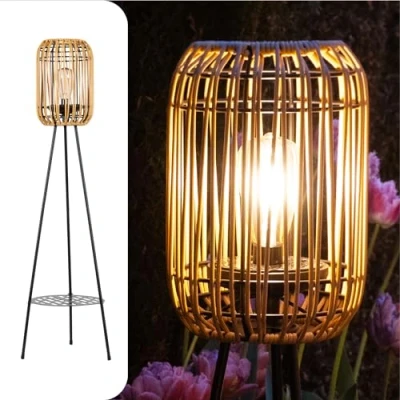 Obrázek Gadgy venkovní stojací lampa LED Solární vodotěsná zahradní balkon pro udržitelné osvětlení svítidlo trojnožka