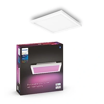 Obrázek Philips Hue White &amp; Color Ambiance Surimu panel stropní svítidlo 30 x cm (1 760 lm), stmívatelné pro světelný systém s 16 miliony barev, chytré ovládání světla pomocí hlasu