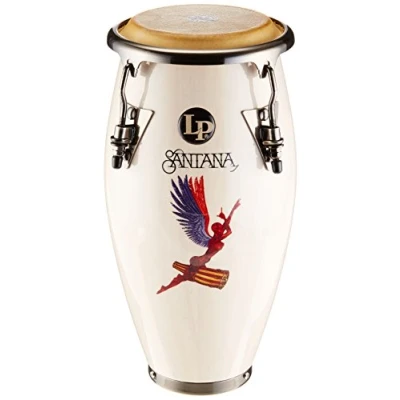 Obrázek LP Latin Percussion Conga Santana Abraxas Angel LPM197 SNW bílý, brushed nikl Hardware