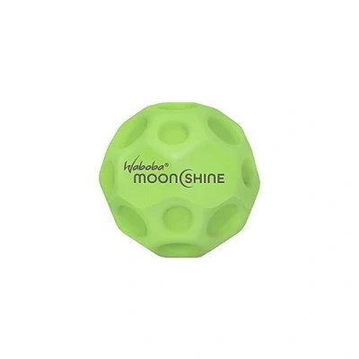 Obrázek Waboba Unisex svítící míč Moonshine pro dospělé, Moon, Hyper Bouncy ve tmě svítící, extra skákací zelená, jedna velikost