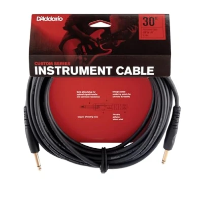 Obrázek Planet Waves PW G 30 Custom Series Cables Instrumentenkabel 9,1 m (30 stop) černý