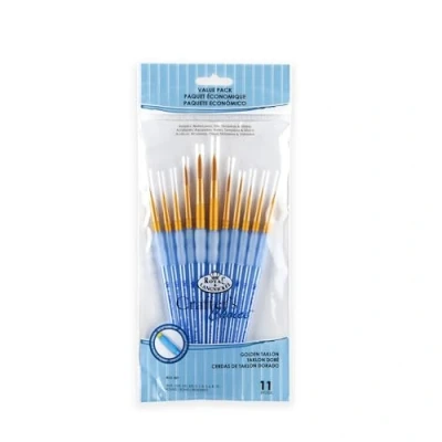 Obrázek Royal &amp; Langnickel Rcc 301 Crafters Choice, zlatý Taklon 11 dílná Kolo sada štětců