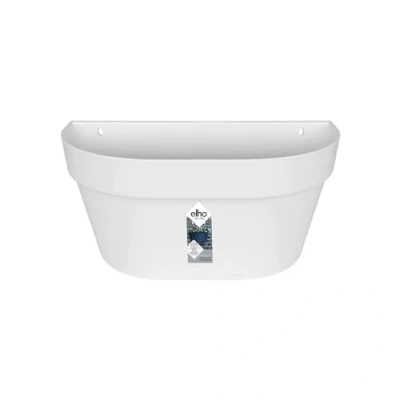 Obrázek elho Nástěnný závěs Loft Urban 40 obal na balkon a exteriér Ø 39,3 x V 18,8 cm bílá/bílá