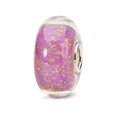 Obrázek Trollbeads Dámský korálek Pink Desert 925 stříbrný skleněný TGLBE 10254, Sklo, sklo.