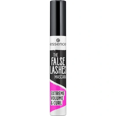 Obrázek essence THE FALSE LASHES MASCARA EXTREME VOLUME &amp; CURL, řasenka, černá, setrvačující, objem, vegan, bez parfému, alkoholu (10 ml)