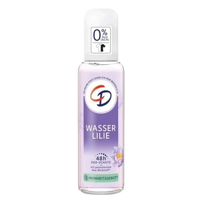 Obrázek CD deodorant rozprašovač &#039;vodní lilie&#039;, 75 ml, bez hliníkových solí, 24h dlouhodobá ochrana, vhodný pro citlivou pokožku, veganská péče o tělo
