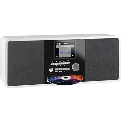 Obrázek Imperial 22 237 00 Dabman i200 Internet /DAB+ Radio s CD přehrávačem (Stereo Sound, UKW, WLAN, Aux In, Line Out, výstup sluchátek, včetně síťového zdroje) bílé