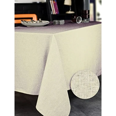 Obrázek CALITEX Rechteckige Tischdecke, Polyester, Elfenbein, 350x150 cm