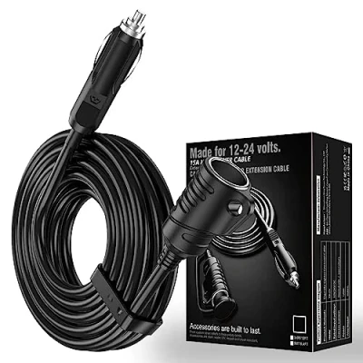 Obrázek KFZ zapalovač prodlužovací kabel DC 12 V/24 V 16 AWG pro cigaret zásuvka (5M)