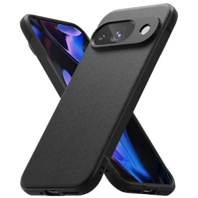 Obrázek Ringke Onyx Case kompatibilní s Google Pixel 9, pevné uchopení protiskluzové, štíhlé, odolné proti otiskům prstů, robustní TPU nárazuvzdorné pouzdro na mobil poškrábání černé