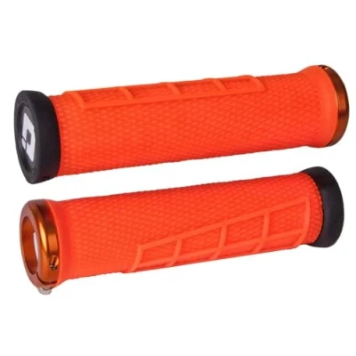 Obrázek ODI MTB Elite Flow Lock On 2.1 upínací prsteny, D33EFO o držadla, Oranžová, 130 mm