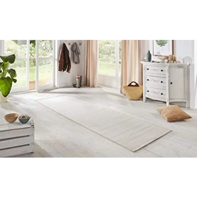 Obrázek BT Carpet běhoun do interiéru i exteriéru smyčky Kuchyňský protiskluzová plochá tkanina s krátkým vlasem vzhled Fineloop koberec na chodbu, kuchyně, zahradu, terasu, koupelnu