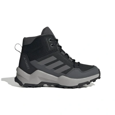 Obrázek Adidas Terrex AX4R MID Hiking Trekingové boty pro děti, Velikost: 28, Core black/grey four/grey six Textil/umělé vlákno