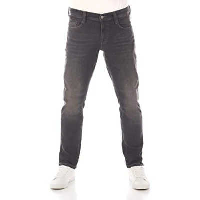 Obrázek MUSTANG Pánské džíny Oregon Tapered Fit Stretch Denim kalhoty 99% bavlna modrá šedá černá W30 W40, Black (883)